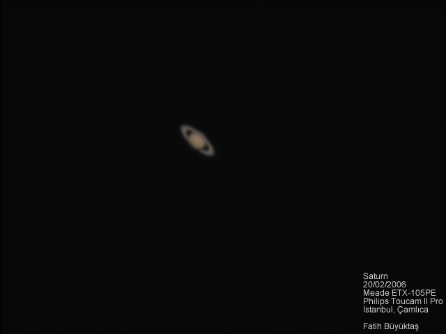 Satürn (İlk Gökyüzü Fotoğrafım)